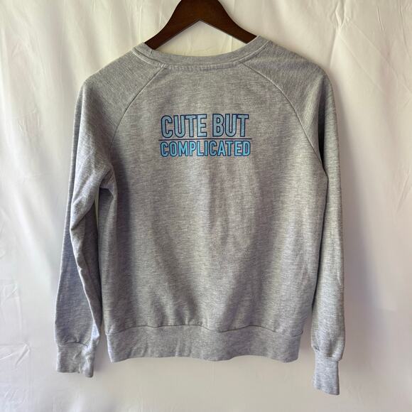 Disney Youth Girl’s Lilo & Stitch Gray Sweatshirt Size L Cotton Disneycore Y2K - Picture 5 of 6